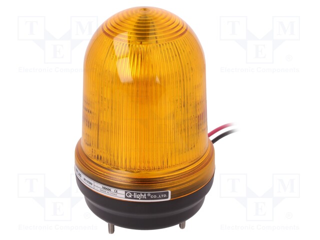 Signaller: lighting; amber; Series: MFL; 10÷30VDC; IP65; Ø83x134mm