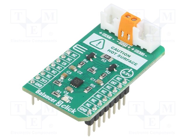 Click board; battery manager; GPIO; BQ29200; 3.3VDC