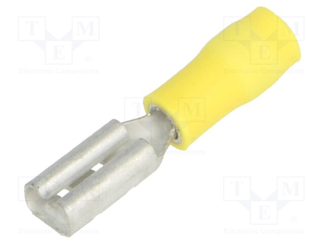 Terminal: flat; 2.8mm; 0.8mm; female; 0.2÷0.5mm2; crimped; yellow