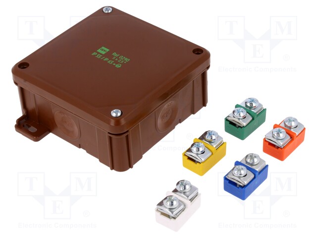 Enclosure: junction box; X: 98mm; Y: 98mm; Z: 46mm; wall mount; IP55