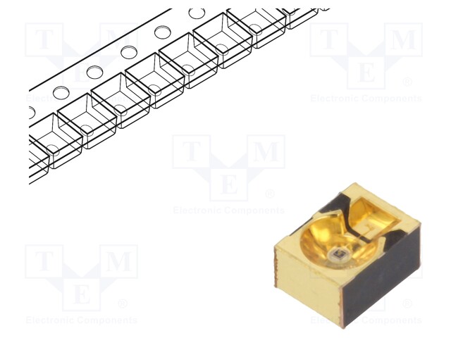 IR transmitter; 850nm; transparent; 40mW; 15°; SMD; 100mA; 1.5÷1.8V