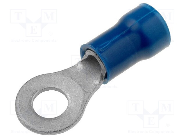 Ring terminal; M4; Ø: 4.3mm; 1.25÷2mm2; crimped; for cable; tinned