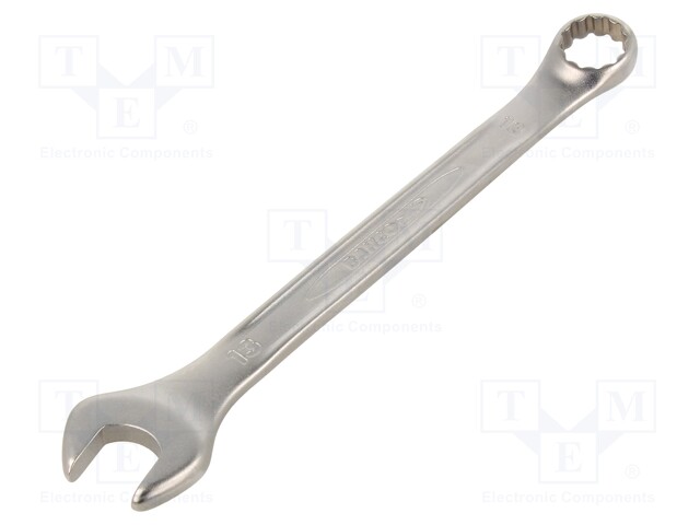 Key; combination spanner; 13mm; Overall len: 169mm; tool steel