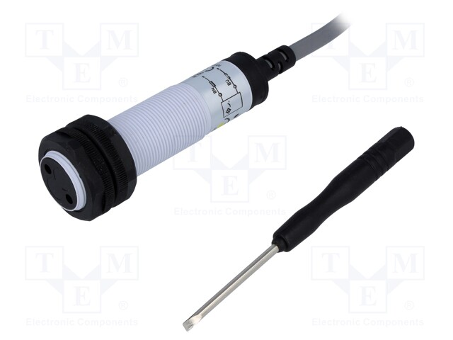 Sensor: photoelectric; Range: 0÷0.4m; 2-wire NO; DARK-ON; Mat: PBT