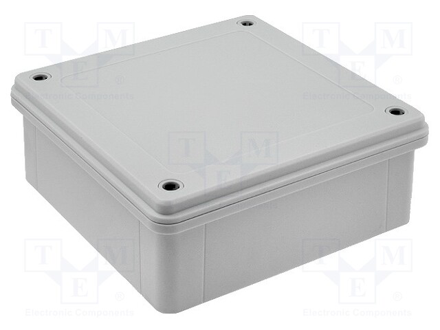 Enclosure: multipurpose; X: 160mm; Y: 160mm; Z: 60mm; ABS; grey; IP65