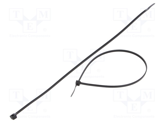 Cable tie; L: 800mm; W: 9mm; polyamide; 778N; black; Ømax: 240mm