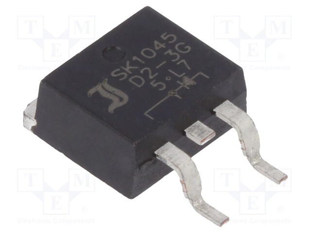 Diode: Schottky rectifying; SMD; 45V; 10A; Ufmax: 0.5V; D2PAK