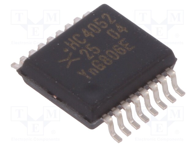 IC: digital; demultiplexer/multiplexer; Channels: 2; SMD; SSOP16