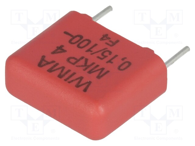 Capacitor: polypropylene; 150nF; 10mm; ±10%; 5x11x13mm; -55÷100°C