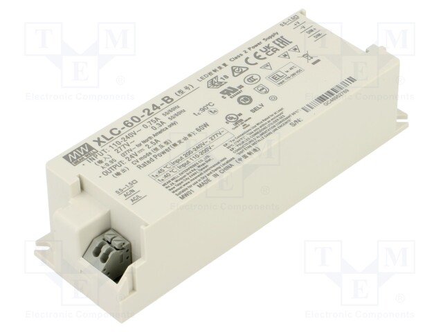 Power supply: switching; LED; 60W; XLC-60; -25÷90°C; OUT: 1