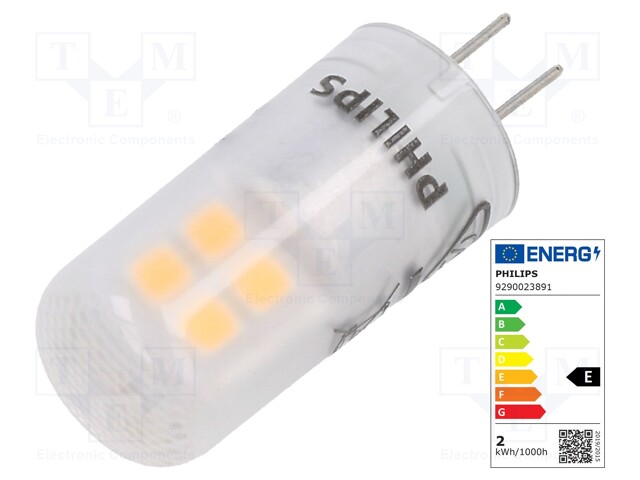 LED lamp; warm white; G4; 12VAC; 215lm; 1.8W; 300°; 3000K; CRImin: 80