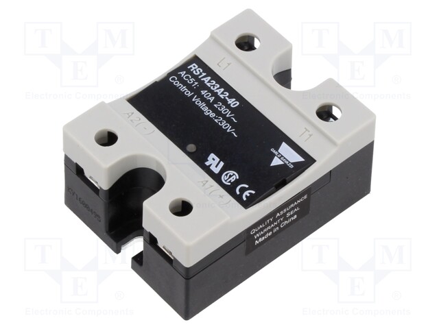 Relay: solid state; Ucntrl: 230VAC; 40A; 42÷265VAC; -20÷70°C; IP20