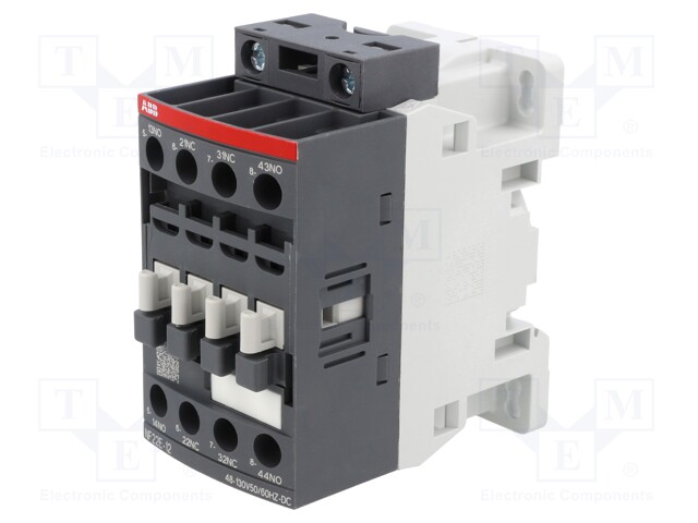 Relay Contactor, NF Series, DPST-NO, DPST-NC, 4P, 2 A, 60 W at 600 VAC, 690 VAC