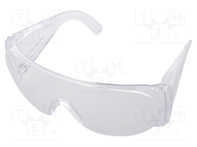 Safety spectacles; Lens: transparent; Protection class: F