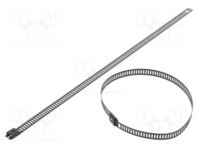 Cable tie; L: 250mm; W: 7mm; stainless steel AISI 304; 445N