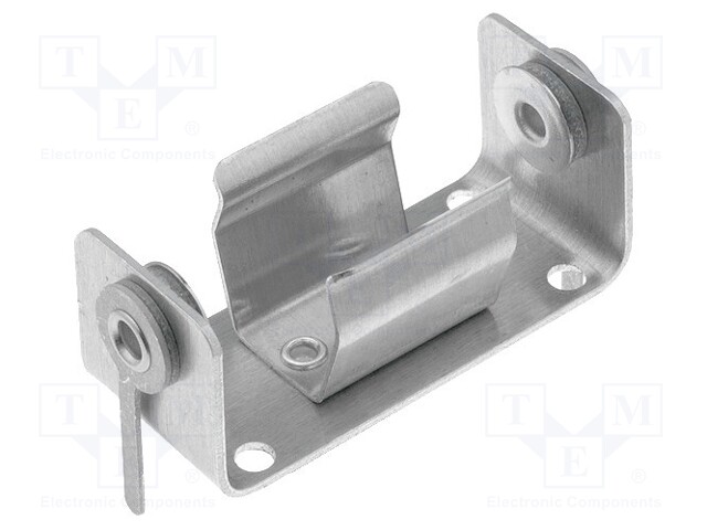 Holder; 2/3A,2/3R23; Batt.no: 1; screw; aluminium