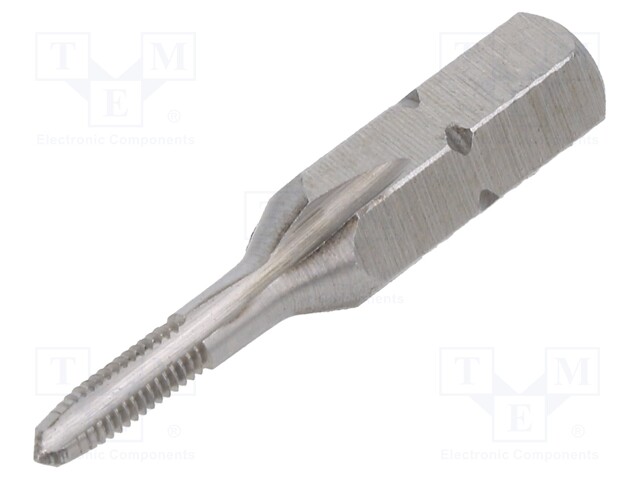 Tap; HSS-G; M3; 0.5; 33mm; Mounting: screwdriver bit 1/4" (C6,3mm)