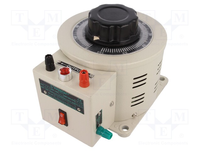 Variable autotransformer; 230VAC; Uout: 0÷260V; 3.8A; 6.9kg