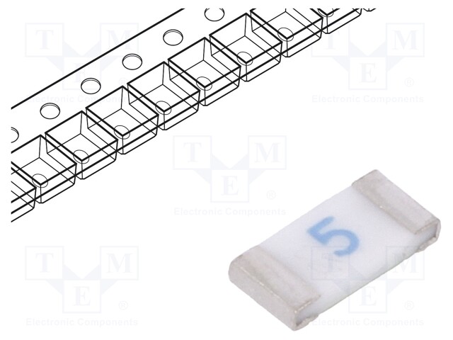 Fuse: fuse; quick blow; 5A; 125VAC; SMD; ceramic; Case: 1206; C1F