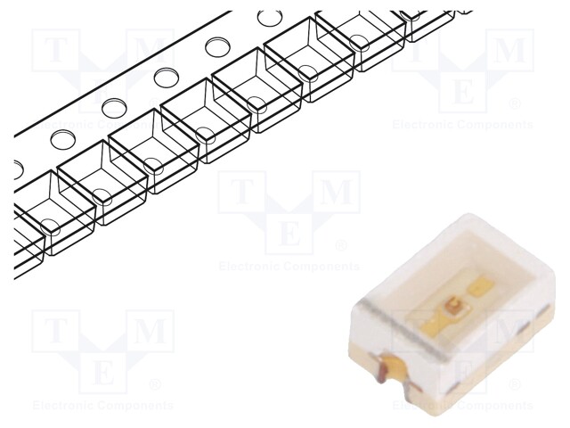 LED; SMD; 1208; green; 5.6÷25mcd; 3x2x1.3mm; 2.2÷2.8V; 20mA; 70mW