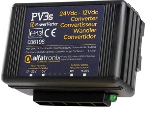 PV3S - DC/DC Converter, 17 ... 32V, 13.6V, 3A, 36W, Alfatronix