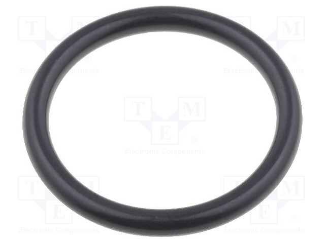 O-ring gasket; NBR; D: 2mm; Øint: 17mm; M20; black; -20÷100°C