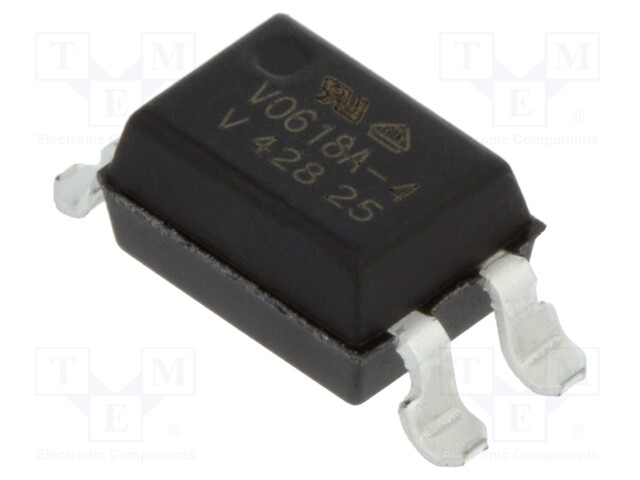 Optocoupler, 1 Channel, Surface Mount DIP, 4 Pins, 60 mA, 5.3 kV, 160 %