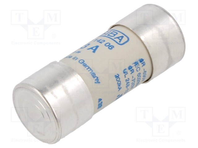 Fuse: fuse; gR; 63A; 690VAC; ceramic,cylindrical; 22x58mm