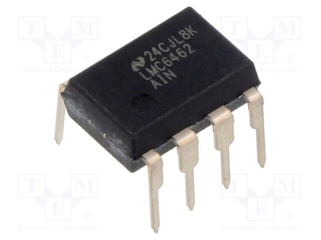 Operational Amplifier, 2 Amplifier, 50 kHz, 28 V/ms, 3V to 15.5V, DIP, 8 Pins