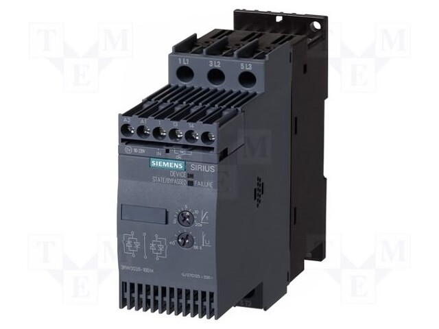 Module: soft-start; Usup: 200÷480VAC; Series: S0; DIN; 24VDC; 18.5kW