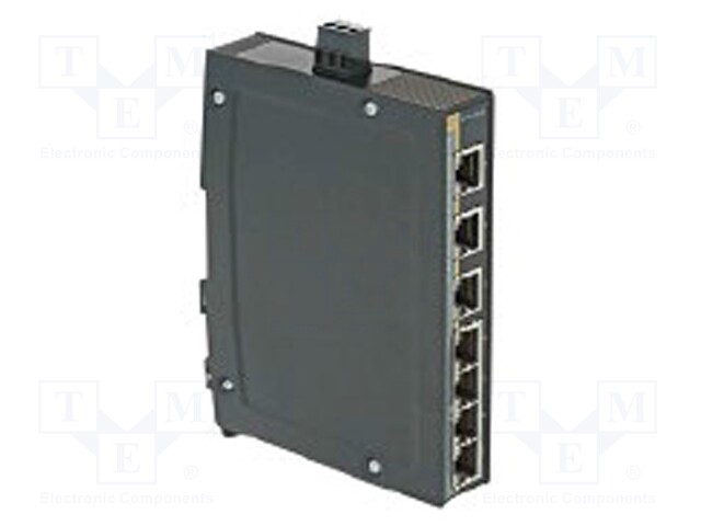 Industrial module: switch Ethernet; unmanaged; 9÷60VDC; RJ45