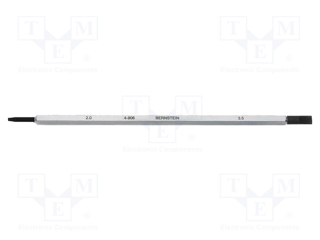 Interchangeable blade; slot; double-sided; 2,0x0,4mm,3,5x0,6mm