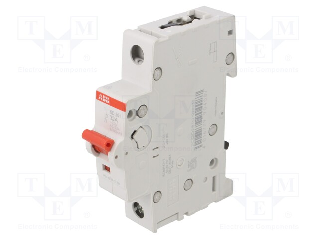 Switch-disconnector; Poles: 1; DIN; 32A; 253VAC; SD200; IP20