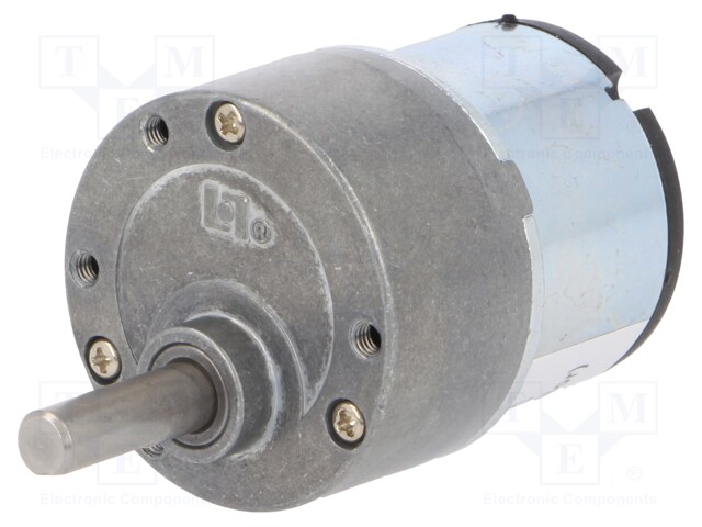 Motor: DC; with gearbox; 3÷12VDC; 500mA; Shaft: D spring; 10rpm