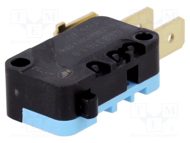 Microswitch SNAP ACTION; SPDT; ON-(ON); Pos: 2; IP40; -60÷150°C