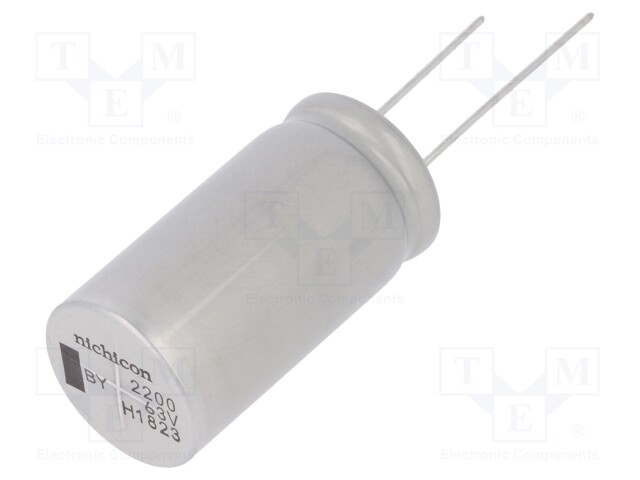 Capacitor: electrolytic; low impedance; 2200uF; 63VDC; ESR: 23mΩ