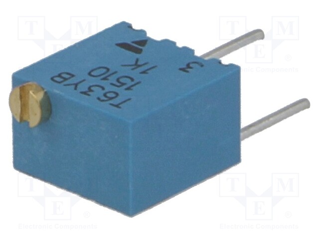 Potentiometer: mounting; multiturn; 1kΩ; 250mW; ±10%; linear; T63YB