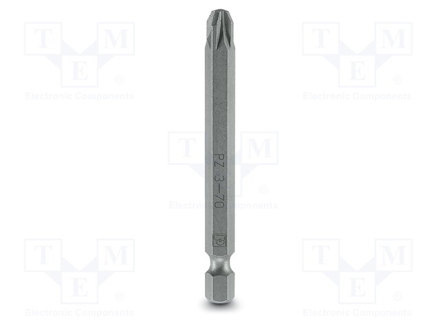 Screwdriver bit; Pozidriv®; Overall len: 70mm