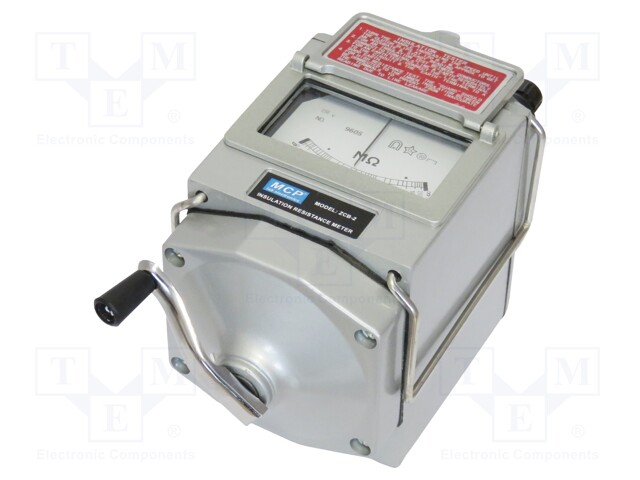 Meter: insulation resistance; analogue; 250V; 0÷250MΩ