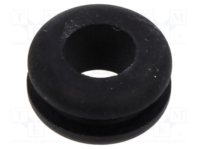 Grommet; black; UL94HB; TPR