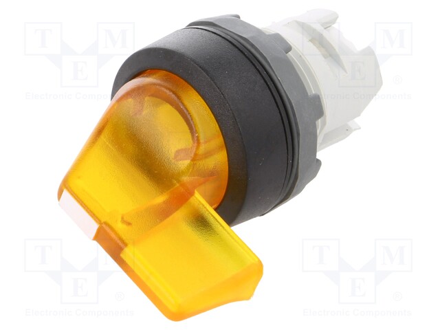 Switch: rotary; Stabl.pos: 1; 22mm; yellow; Illumin: MLB-1; IP66