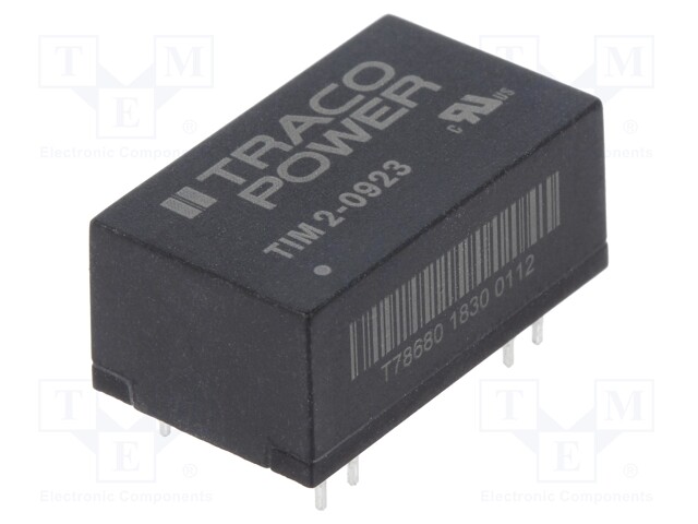 Converter: DC/DC; 2W; Uin: 4.5÷12V; Uout: 15VDC; Uout2: -15VDC; DIP16