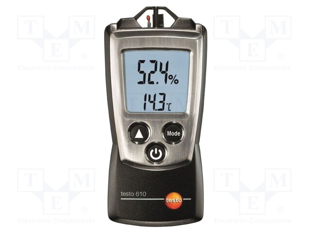 Thermo-hygrometer; LCD; -10÷50°C; 0÷100%RH; Accur: ±0,5°C; IP20