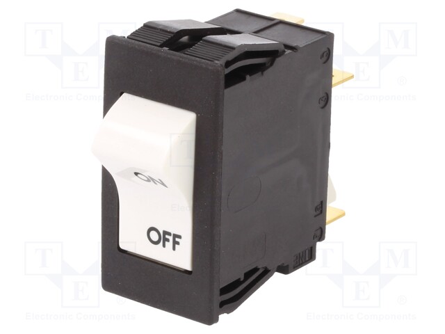 Circuit breaker; Urated: 240VAC; 60VDC; 14A; DPST; Poles: 2; SNAP-IN