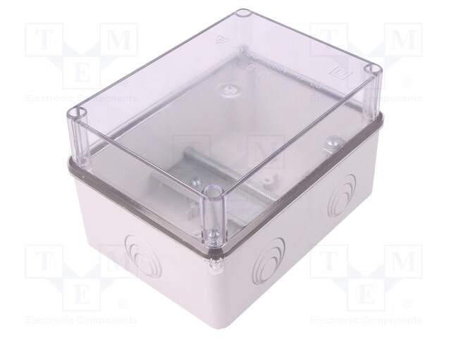 Enclosure: junction box; X: 109mm; Y: 149mm; Z: 54mm; ABS; IP55