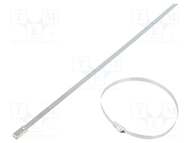 Cable tie; L: 201mm; W: 4.6mm; acid resistant steel AISI 316; 890N