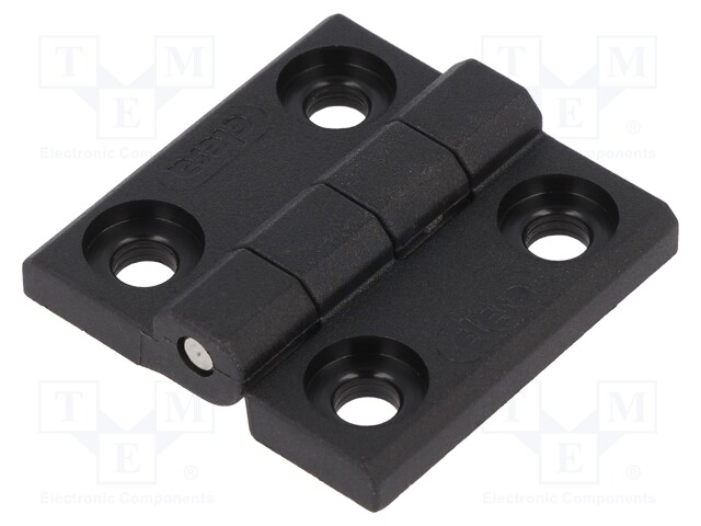 Hinge; Width: 40mm; technopolymer (PA); black; H: 40mm