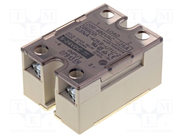 Relay: solid state; Ucntrl: 4÷32VDC; 25A; 180÷528VAC; Series: G3NA