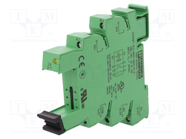 Socket; PIN: 8; Application: REL-MR-24DC/2121AU; Mounting: DIN