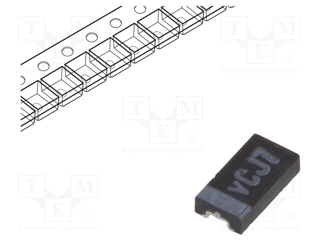 Capacitor: tantalum-polymer; 22uF; 16VDC; 1206; ESR: 200mΩ; SMD